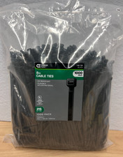 8in Cable Zip Ties Standard 50lb Tensile Strength UL 21S Rated 1000 Pack UV Blk