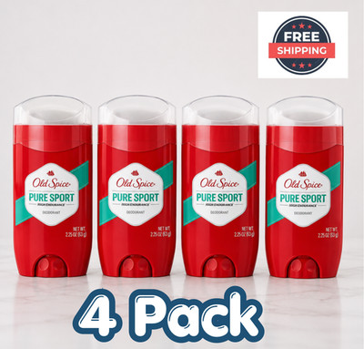 Old Spice High Endurance Deodorant for Men, Pure Sport Scent, 2.25 oz (4-Pack)