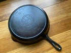Griswold #11 Cast Iron Skillet with Heat Ring - Erie, PA USA   Sits Flat, Stable