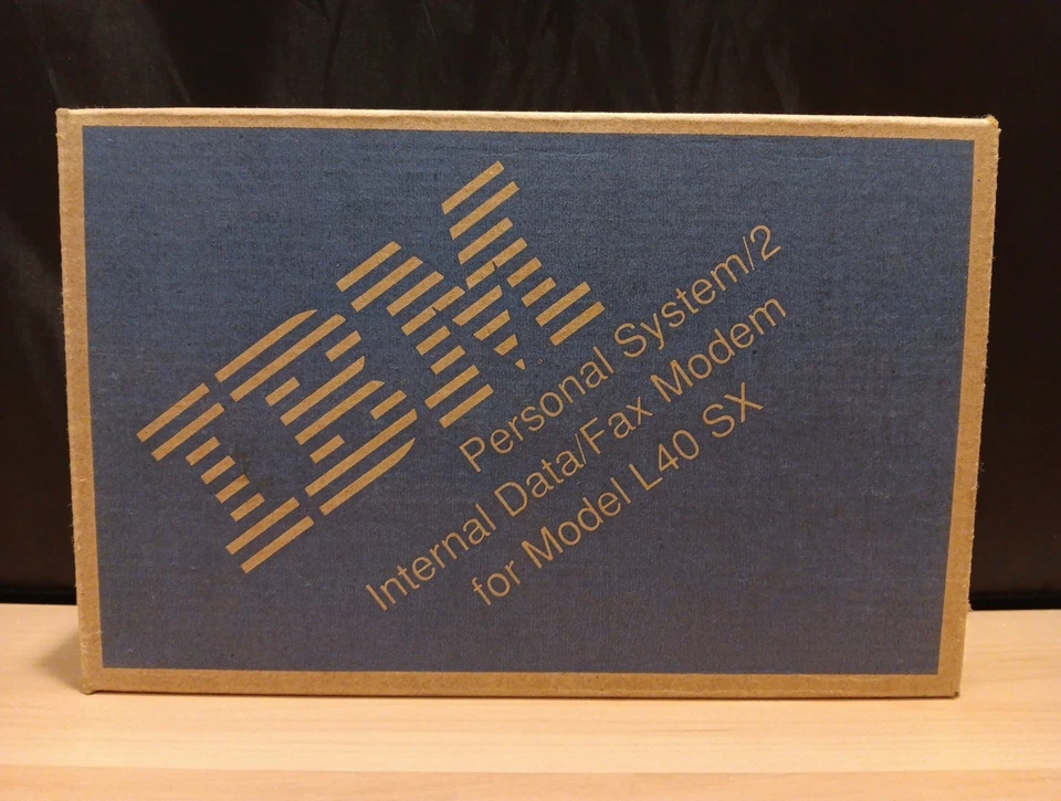 IBM Personal System/2 Internal Data/Fax Modem For Model L40 SX In Box NOS  - Image 2 of 4