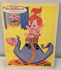 Hanna-Barbera s Pebbles Vintage Frame-Tray Puzzle No. 4434 Whitman 1963
