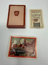 PRR Uncle Sam playing cards  1943 calendar picture Pennsylvania Railroad