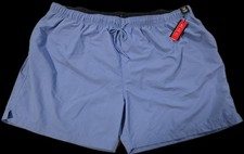 Roundtree Yorke Caribbean Men's Swim Trunks 4XB Big Man Blue - Mesh Lined NWT