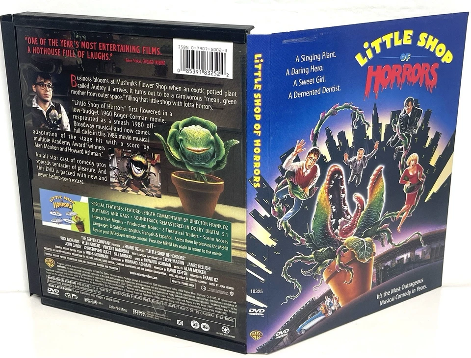 Little Shop Of Horrors (DVD, 1986, Rick Moranis, Steve Martin, John Candy, OOP) - Image 3 of 4