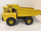 Vintage 1970s Mighty Tonka Dump Truck Pressed Steel Toy Yellow Original