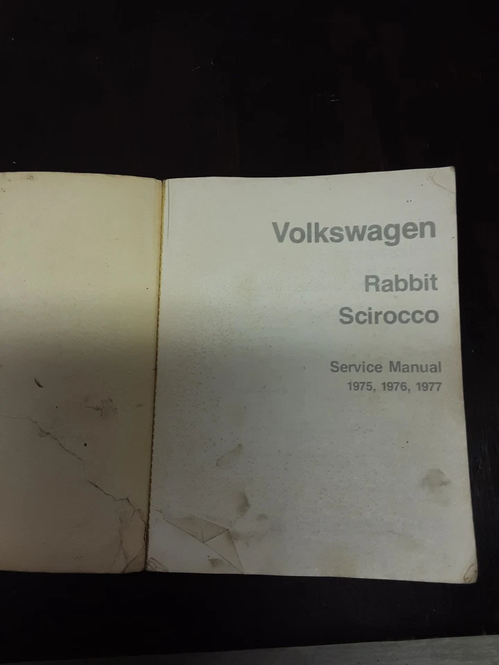 Volkswagen Rabbit/Scirocco Service Manual 1975, 1976, 1977 - Image 3 of 4
