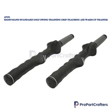 2PCS Warm Up Trainer Right-Hand Golf Swing Training Grip Standard Teaching Aid