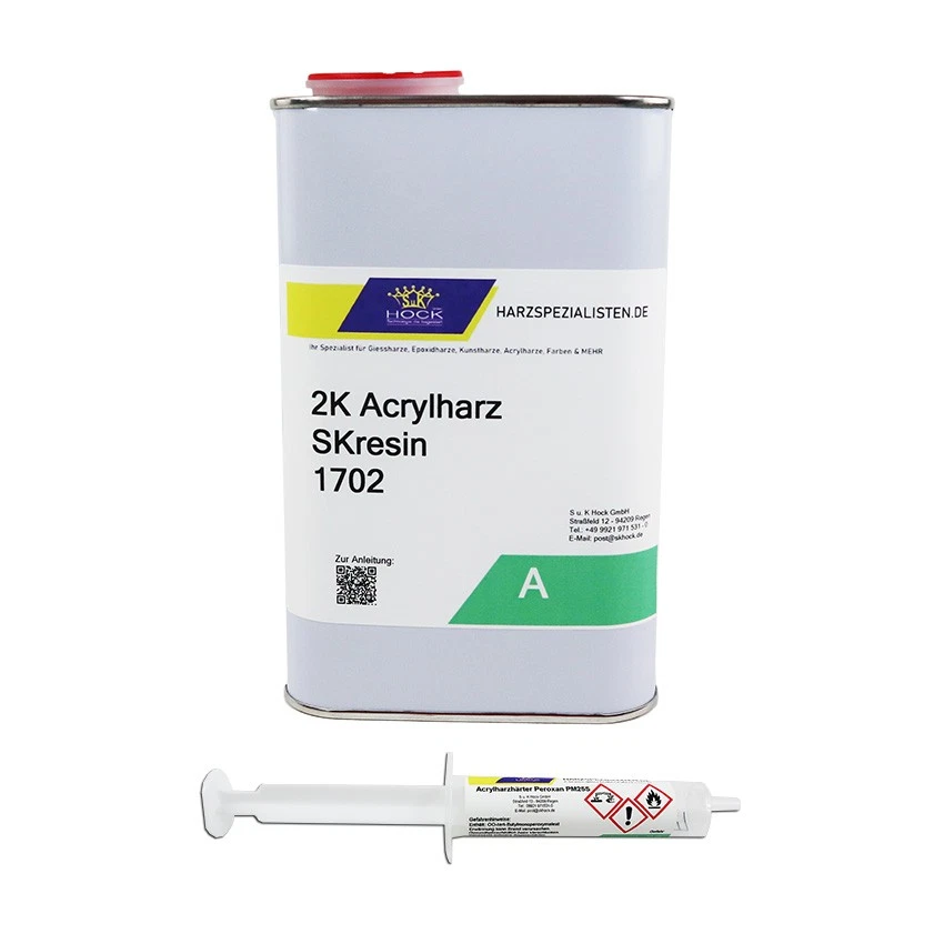 1kg Acrylharz mit Härter transparent glasklar gießen Cast Resin (16,82 EUR/kg) - Bild 2 von 4