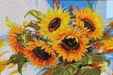 Needlepoint Painted Canvas Gobelin 12970 24"x32" Collection D'Art