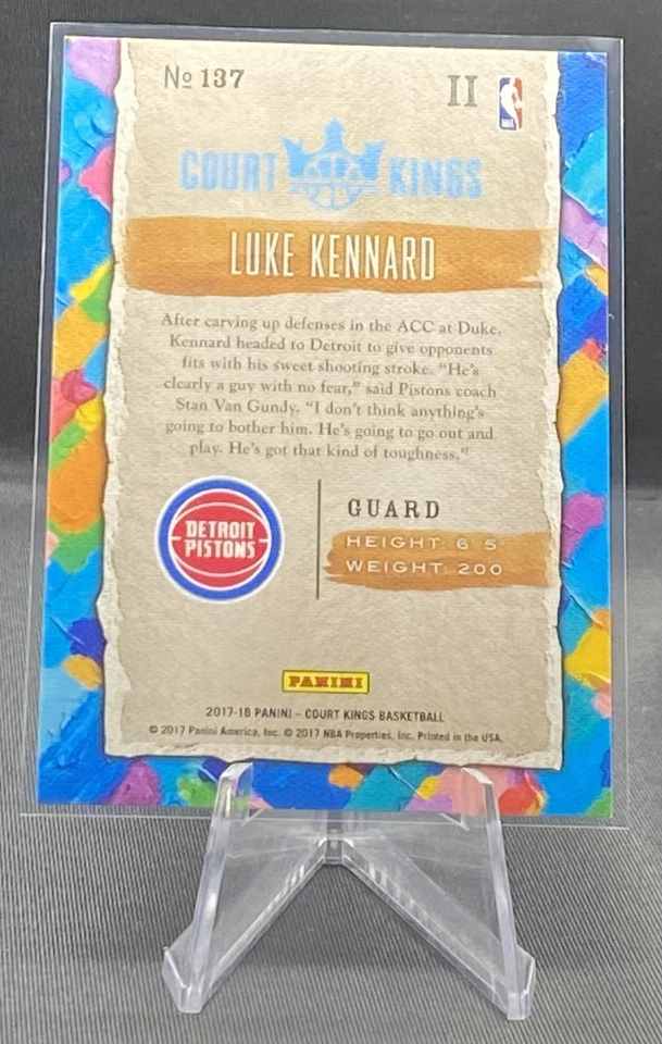 2017-18 Panini Court Kings Rookies II Luke Kennard #137 Rookie RC - Image 2 of 2
