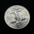Vintage Silver Trade Unit High Relief .999 Fine Silver Round