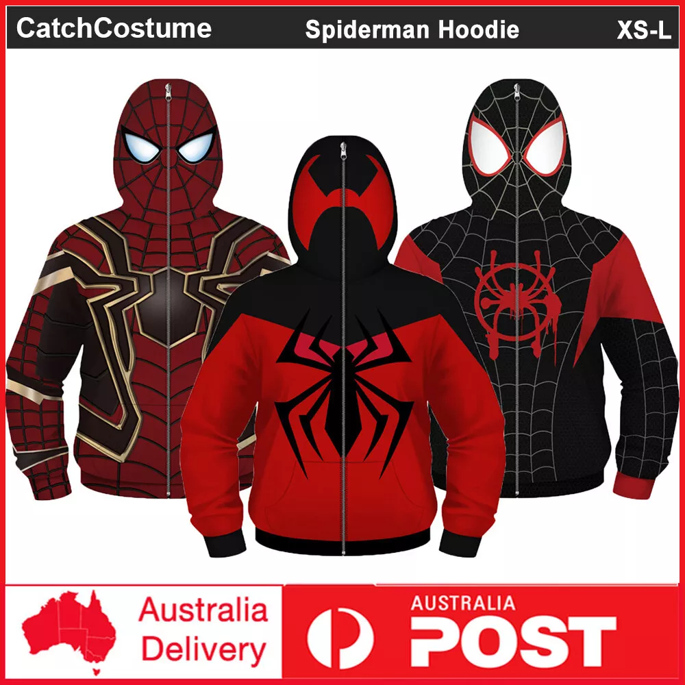 Miles Morales Costume Spider Man Sweatshirt à capuche pour enfants