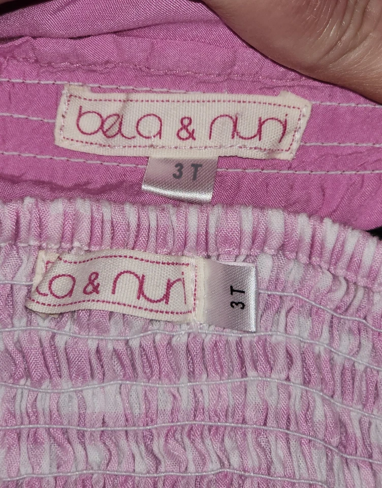 BELA & NUNI Daisy отделки верх и имбирь оборки юбка розовый комплект размер 3T - Изображение 3 из 4