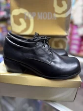 Women’s Black Shoe TOP MODA 7.5 Block Heel