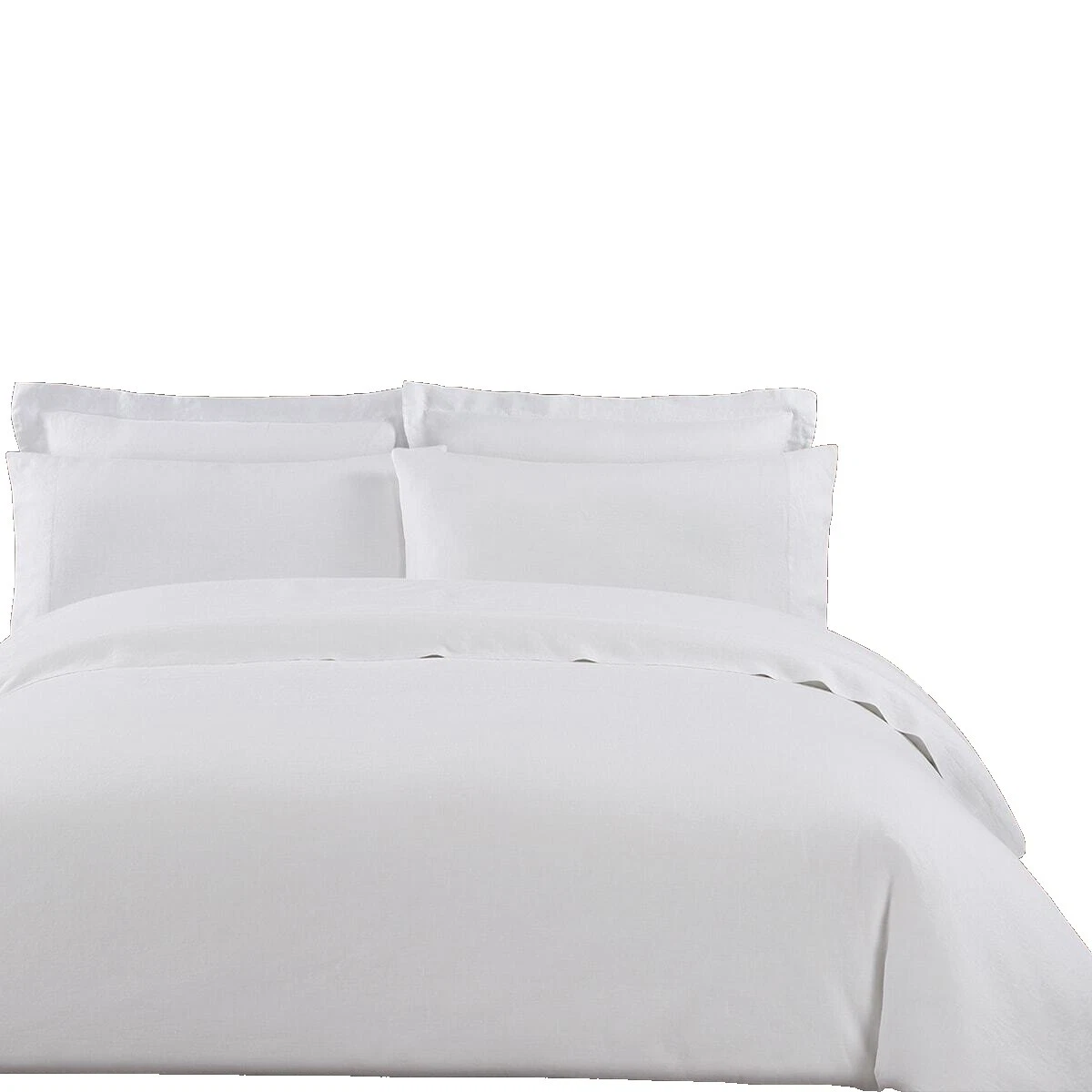 Mezcla de lino Blanco Ropa De Cama