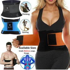 Lady Sauna Sweat Body Shaper Waist Trainer Weight Loss Tummy Control Belt Corset