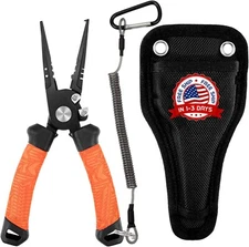 Alicates de pesca con anillo partido equipo de pesca regalos para hombres US NEW