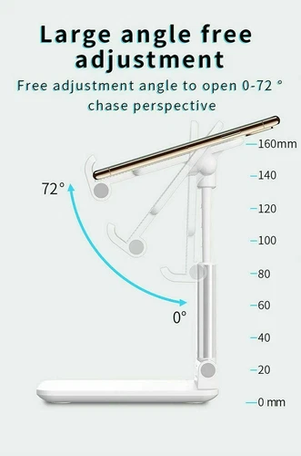 Verstellbarer Handy Tablet Desktop Ständer Schreibtisch Halter Halterung Halterung für iPhone iPad - Bild 11 von 17