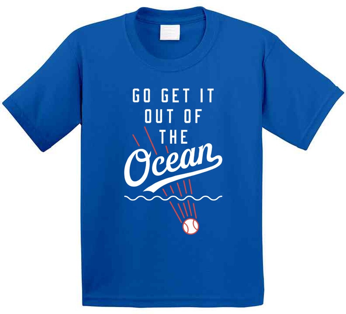 Distressed Los Angeles Baseball, Go Get It Out Of The Ocean T-Shirt Distressed Los Angeles Baseball, Go Get It Out Of The Ocean T-Shirt