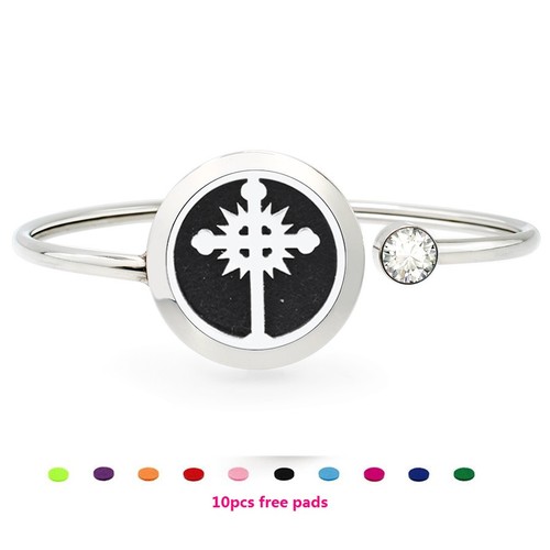 25mm  Rotatable Perfume Bangle Bracelet  Diffuser Essential Aromatherapy Locket - Picture 34 of 209