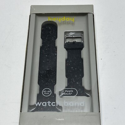 Watch Me Creations Black Confetti Apple Watch Band Confetti Silicone Sport Watch Band main image 4