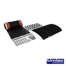 Timco Roll Out Dry Fix Ridge Kit Black 54700 6m Ventilated Rack Roofline