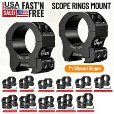 1-inch/34mm/30mm Scope Ring Mounts Low/Middle/High Profile Picatinny Rail - 2PCS
