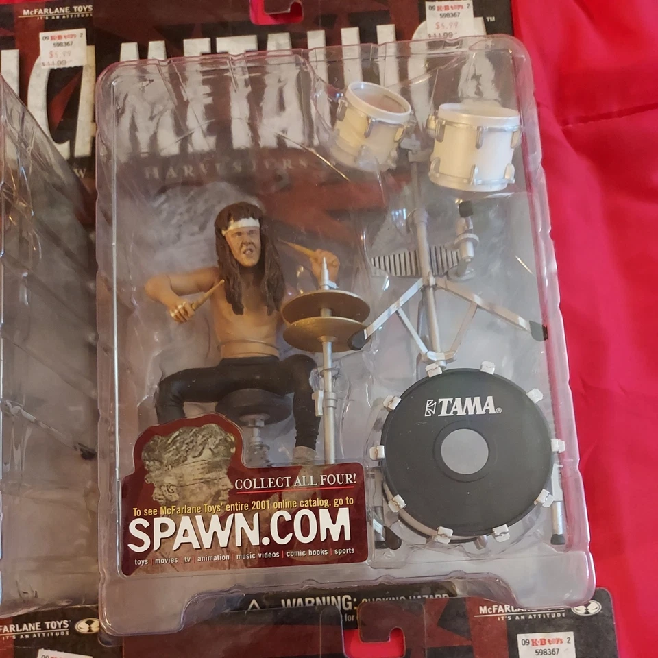 McFarlane Spawn Metallica Harvesters of Sorrow 2001 juego completo de 4 figuras sellado Foto 3 de 4