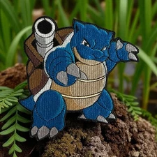 Blastoise Embroidery Patch 4.77 X 4.59