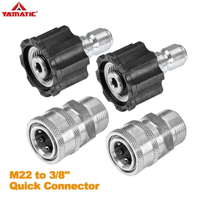 #ad YAMATIC 4000 psi M22 to 3 8quot; Quick Connector Kit Pressure Washer Adapters $30.59