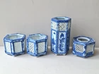Antique Japanese Chinese Pierced Porcelain Candle Holder Decorative Porcelains