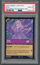 Disney Lorcana - PSA 10 Elsa 3/P1 - D23 Expo Collectors Set - GEM MT - PSA10