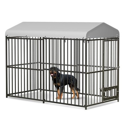 Large Outdoor Pet Dog Run House Kennel Shade Cage Enclosure Playpen with  Cover