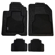 Armor All Custom Accessories Smart Fit Black Rubber Floor Mat Set of 4 New