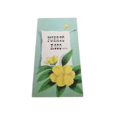 Vintage Puerto Rico Travel Brochure Souvenir Ephemera 
