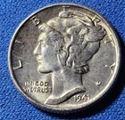 1941 P Mercury Dime BU Slider 90% Silver
