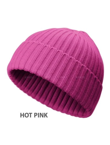 Mini Short Fisherman Beanie Ribbed Knitted Skull Cap Stocking Stuffer Gift - product listing photo