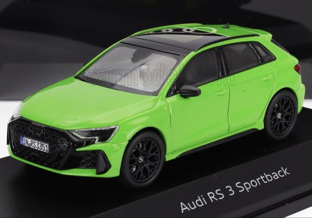 1/43 Audi RS3 Sportback キャラミグリーン 1/43 Audi RS3 Sportback Caramel Green Model Car | eBay