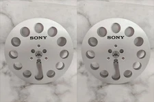 One Pair 7'' SONY Tape Reel silvery Aluminum for Reel to Reel Empty Take up Reel