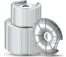 60 Pieces Electric Stove Burner Covers, Disposable Aluminum Foil Drip Pan Liners