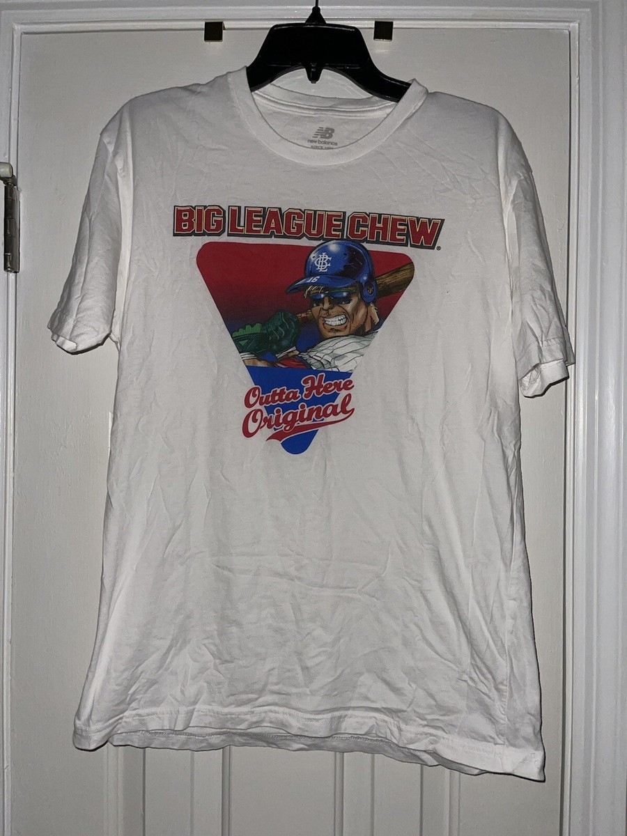 New Balance Big League Chew Adult Shirt Size Large White Outta