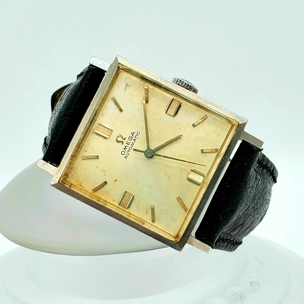 Omega 1962 Automatic Tank Square Stainless Steel Swiss Watch Omega 1962 Automatic Tank Square Stainless Steel Swiss Watch