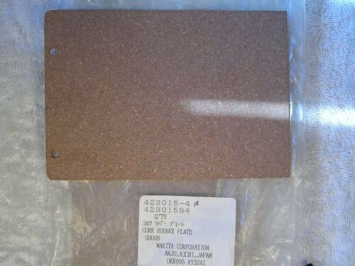 2-Piece Genuine Makita Replacement Plate Set For 9404 Belt Sander - Carbon Plate & Cork Rubber Plate
