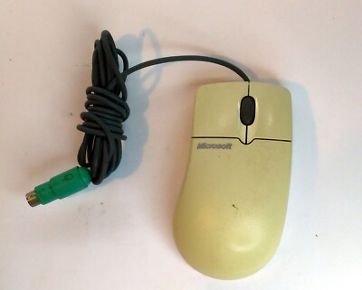 Original Vintage Microsoft PS2 Intellimouse Ball 1,3A - 5V. 2 Tasten + Scrollen 