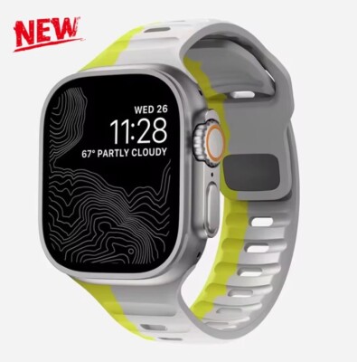  NEU! Silikon Sport Armband OCEAN LOOP für Apple Watch Ultra 10-4 SE 42-49mm 