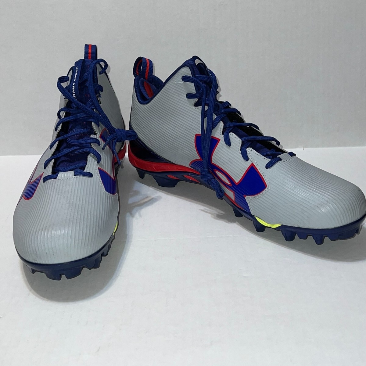 Men\'s Size 16E Under Armour 4D Foam Football Cleats Grey Blue 1287494-019 Men main image 3