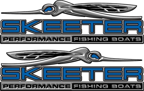 SKEETER Performance Fishing Boats Logo / BLUE / Vinyl Vehicle Watercraft Decals