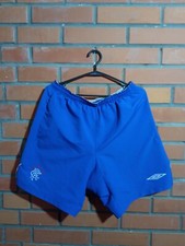 Rangers Home Football Soccer Shorts Blue Umbro Polyester Mens Size M