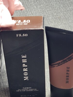 Morphe Fluidity Full Coverage Foundation F5.50 Matte 1 fl oz NIB Fast Ship