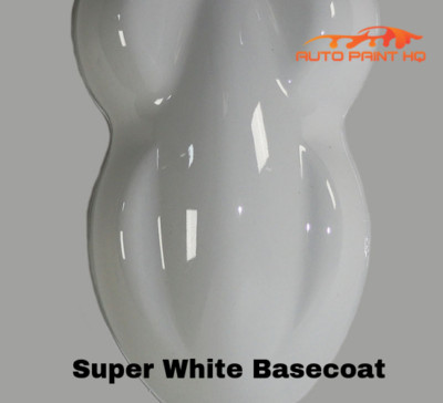 Super White Basecoat with Reducer Gallon (Basecoat Only) Car Auto Paint Kit